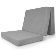 Beautissu - VS95 colchón plegable gris 14cm, 90cm, 201 (de)