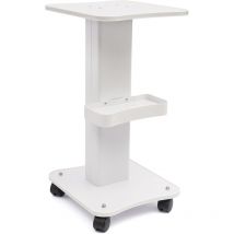 Cncest - Beauty Trolley 2 Tiers Hairdressing Trolley on Wheels Rolling Tray Salon Trolley with Four 360 Swivelling Wheels Load 40kg Spa Service Cart