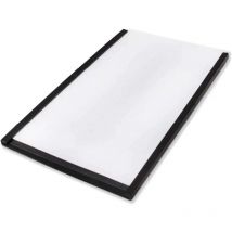 Beaverswood Magnetic PVC Label Holder Clear with White Card for Shelving and Rac