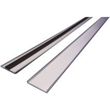 Beaverswood Magnetic Ticket Holder Clear with Card Insert White for Shelving and