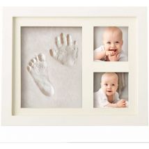 Fei Yu - Bébé Cadeau Bebe Garçon Platre Bebe, Argile Blanche Non Toxique, Souvenir Personnalisé Pour Décoration Chambre Bébé,Cadeau Original