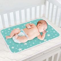 Bébé Imperméable Matelas à Langer, Lavable Matelas Tapis écologique Cotton pour Voyage, Coton en étanche et Lavable Tapis, Draps De Lit Pour