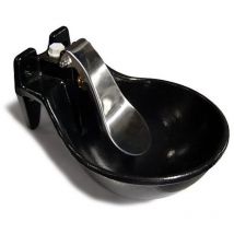 Gomez Y Crespo - kerbl Bebedero Vacuno de Lengüeta, Hierro Fundido, Lacado en Negro