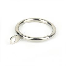 BEBUSINGOTO 10 anillas de cortina de metal, ganchos para colgar barras de cortina de 30 mm.