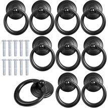 10 piezas) Tirador de metal negro para muebles, para puerta, cajón, tirador clásico para muebles, tiradores redondos para gabinetes con - Bebusingoto