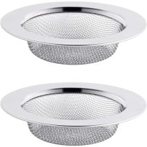 Bebusingoto - 6 coladores de acero inoxidable para fregadero, filtro de drenaje de 11,5 cm, para cocina