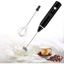 Bebusingoto - Espumador de leche eléctrico recargable para café, matcha, latte, capuchino y chocolate caliente.
