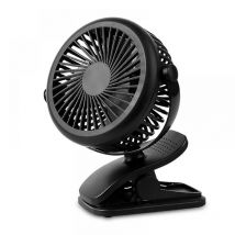 Bebusingoto - Mini ventilador portátil de escritorio, ventilador personal usb de 3 velocidades con rotación de 360 grados, cable usb y batería para