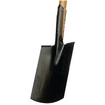 Krumpholz - Bêche de chantier 285 x 185/180 mm taille 2 285 x 185 / 180 mm avec repose-pied et manche en t