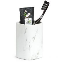 Becher aus Keramik für Zahnbürsten marble