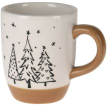 Becher mit Tannenmotiv, 330 ml
