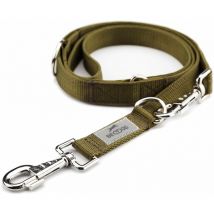 Laisse pour chien spike, laisse de course, longueur totale de 2m:kaki, 2m/25mm - Beddog