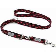 Laisse pour chien spike, laisse de course, longueur totale de 2m:rouge/noir, 2m/25mm - Beddog