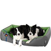 Beddog - lupi lit pour chien, Panier corbeille, coussin de chien:3XL, green-rock (gris/vert)