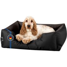Lupi lit pour chien, Panier corbeille, coussin de chien:S, black-field (noir/brun) - Beddog