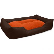 BedDog MIMI lit pour chien,coussin,panier pour chien:3XL, SUNSET (brun/orange)