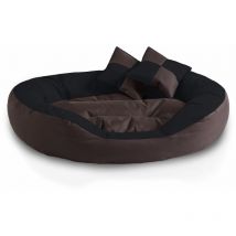 Saba 4en1 lit pour chien, coussin, panier pour chien:XL, mocca (noir/brun) - Beddog