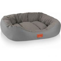 BedDog Panier chien - Coussin Chien - Tapis Chien Grande Taille - Lit pour Chien:XL, STEEL-GREY (gris)