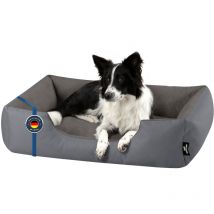 Zara lit pour chien, Panier corbeille, coussin de chien:XL, steel-grey (gris) - Beddog