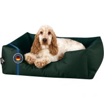 BedDog ZARA lit pour chien, Panier corbeille, coussin de chien:S, BOTTLE-GREEN (vert foncé)
