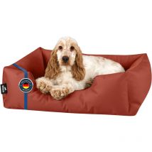 Zara lit pour chien, Panier corbeille, coussin de chien:M, hazelnut (brique) - Beddog