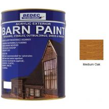 Barn Paint - Semi-Transparent Wood Stain - Medium Oak - 5L - Medium Oak - Bedec
