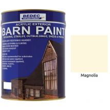 Barn Paint - Semi-Gloss - Magnolia - 5L - Magnolia - Bedec