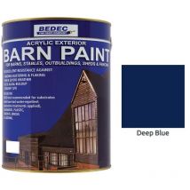 Barn Paint - Semi-Gloss - Deep Blue - 2.5L - Bedec