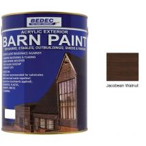 Barn Paint - Semi-Transparent Wood Stain - Jacobean Walnut - 5L - Jacobean Walnut - Bedec