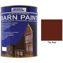 Barn Paint - Semi-Gloss - Tile Red - 5L - Bedec