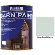 Bedec - Barn Paint - Semi-Gloss - Woodland Green - 2.5L