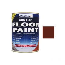 Acrylic Floor Paint - Tile Red - 1 Litre - Tile Red - Bedec
