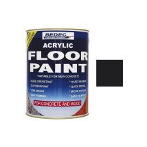 Bedec - Acrylic Floor Paint - Black - 2.5 Litre - Black