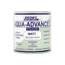 Aqua Advanced Paint Matt - Brilliant White - 1 Litre - Brilliant White - Bedec