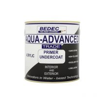 Bedec - Aqua Advanced Paint Primer Undercoat - Dark Grey - 1 Litre