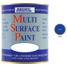 Multi Surface Paint - Gloss - Violet - 750ml - Violet - Bedec