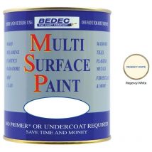 Multi Surface Paint - Gloss - Regency White - 750ml - Bedec