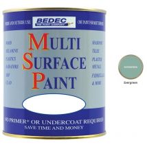 Multi Surface Paint - Satin - Evergreen - 750ml - Bedec