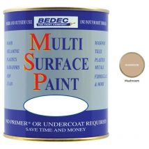 Multi Surface Paint - Gloss - Mushroom - 2.5L - Bedec