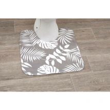 Tendance - Bedruckte mikrofaser-wc-konturmatte 45x50 cm - havanna