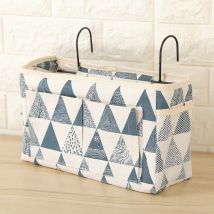 Bedside Locker, Hanging Bag Bedside Basket for Bunk Beds, University Dorms, Small Apartments (Blue)