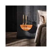 Bedside Table Ridge Acacia Wood Set of 2