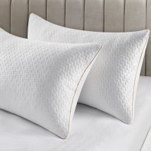 Cuscini Per Dormire, 2 Pezzi, Ipoallergenici E Anti-polvere, Cuscini Da Letto Di Qualità Alternativa, Per Schiena Stomaco E Traversine Laterali, 