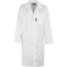 Pcwc Polycotton Warehouse Coat White 50' - Beeswift