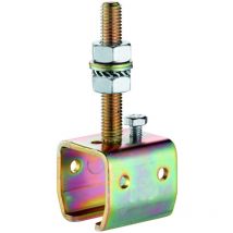 Helm - 504 Befestigungsmuffen kombination mit Winkelbefestigung verzinkt gelb