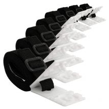 XVX - Kit di fissaggio per copertura solare per piscina - 8 cinghie per copertura solare - Kit cinghie per copertura solare - Fissaggio bobina di
