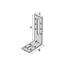 Simpson Strong Tie - Befestigungswinkel mit Verstärkung simpson - A100xB55xC30 - St.2.5 mm - EFIXR1053