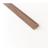 Paraspigolo in mdf rovere scuro MM.28X28X3000. Prezzo per 1 pezzo.