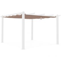 Sweeek - Replacement 3x4m pergola canopy roof, Condate, Beige-brown