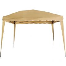 Iperbriko - Beige Outdoor Design Gazebo 3x3 - Elegant Shade Solution